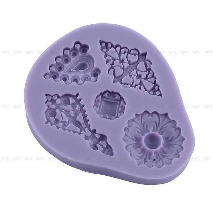 Yosoo Letter Flag Bunting Silicone Fondant Mold Cake Decorating Chocolate Mould Baking N31