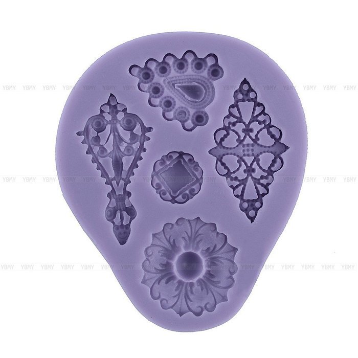 Yosoo Letter Flag Bunting Silicone Fondant Mold Cake Decorating Chocolate Mould Baking N57