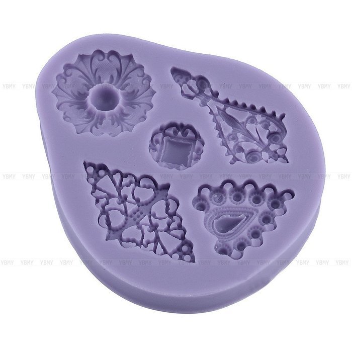 Yosoo Letter Flag Bunting Silicone Fondant Mold Cake Decorating Chocolate Mould Baking N59