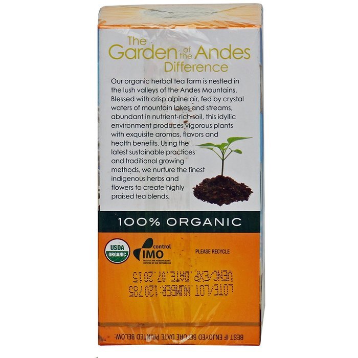 Garden of the Andes 100% Organic Herbal Tea, Rosehip and Hibiscus, 20-Count N17
