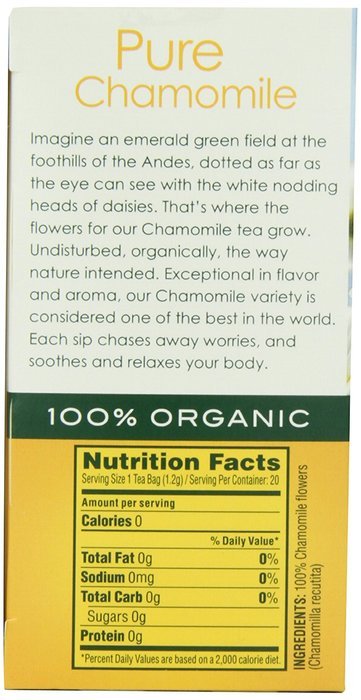 Garden of the Andes 100% Organic Herbal Tea, Rosehip and Hibiscus, 20-Count N19