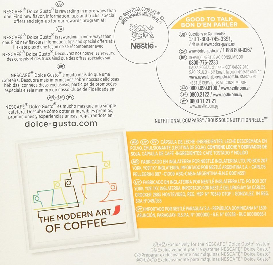 Nescafe Dolce Gusto for Nescafe Dolce Gusto Brewers, Cafe Americano , 48 Count N35