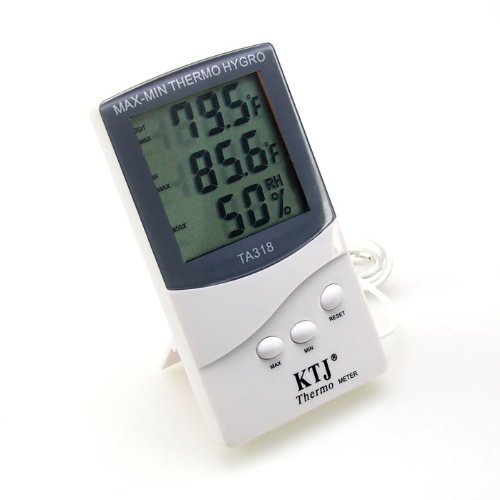 H:oter&reg; Digital LCD Temperature and Humidity Meter With Remote Probe N2