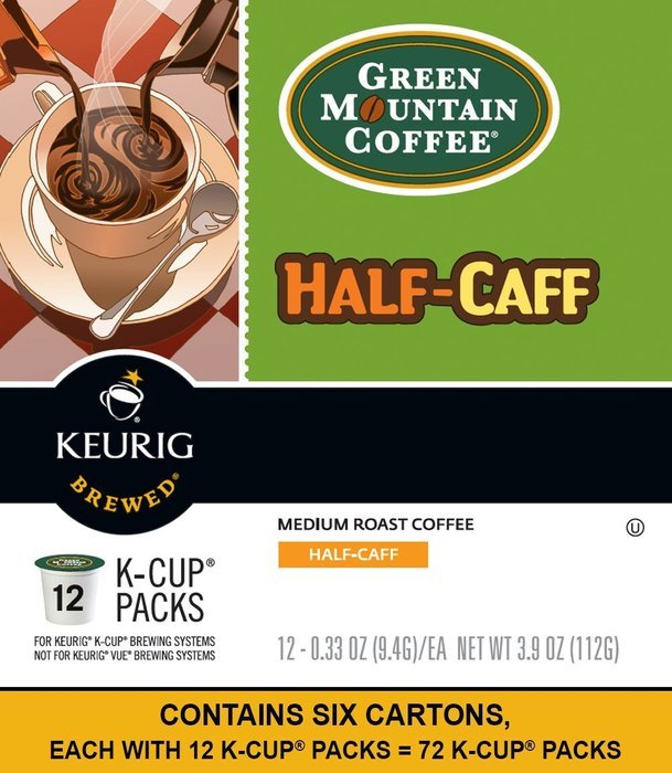 Green Mountain Coffee Breakfast Blend, Keurig K-Cups, 72 Count N35