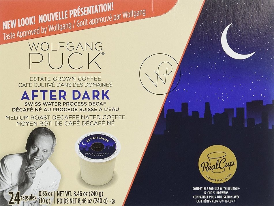 Wolfgang Puck Decaf Coffee for Single Serve Cups, After Dark, 24 Count N8