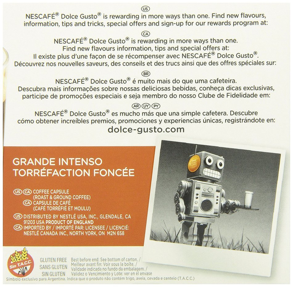 Nescafe Dolce Gusto for Nescafe Dolce Gusto Brewers, Cafe Americano , 48 Count N143
