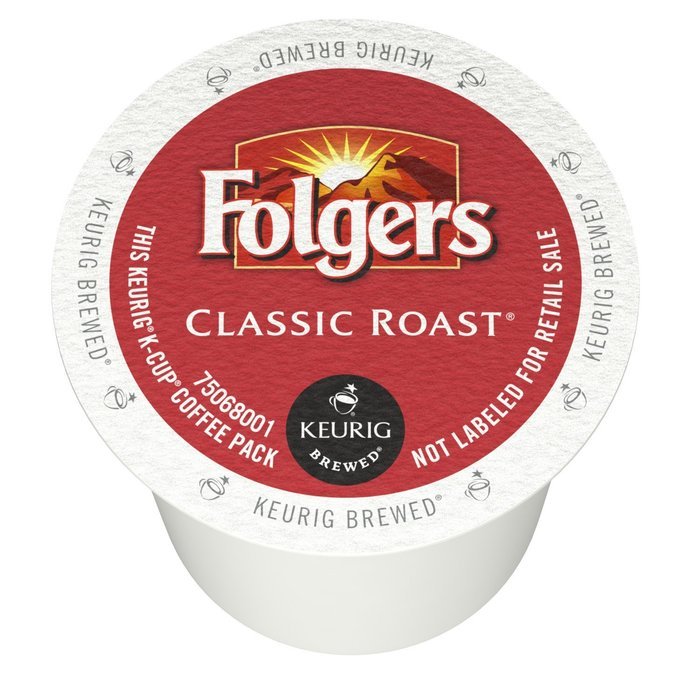 Folgers Classic Roast K-Cup Packs 12-Count (Pack of 6)
