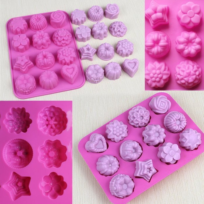 PNBB Candy Making Molds Set of 2 Flowers Hearts Shapes N3