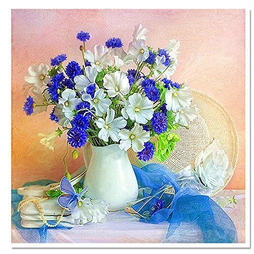 EverTrust(TM) hot sale diy diamond embroidery floral mensional full square resin particle three di handmade decor...