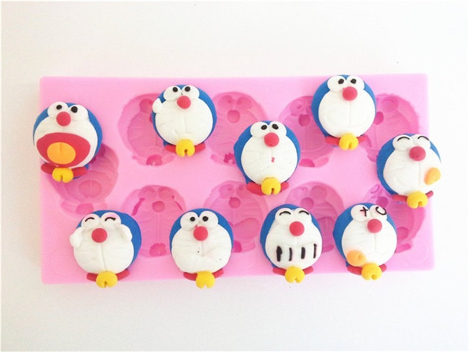 Yunko DIY Silicone Cartoon Cat Fondant Sugar Cake Mold Chocolate Candy Cake Decorating Mold N2