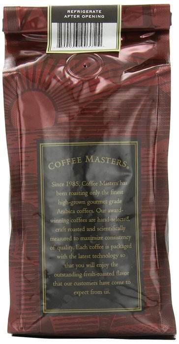 Coffee Masters Flavored Coffee, Caramel Kiss, Whole Bean, 12-Ounce Bags (Pack of 4)(Packaging may vary) N2