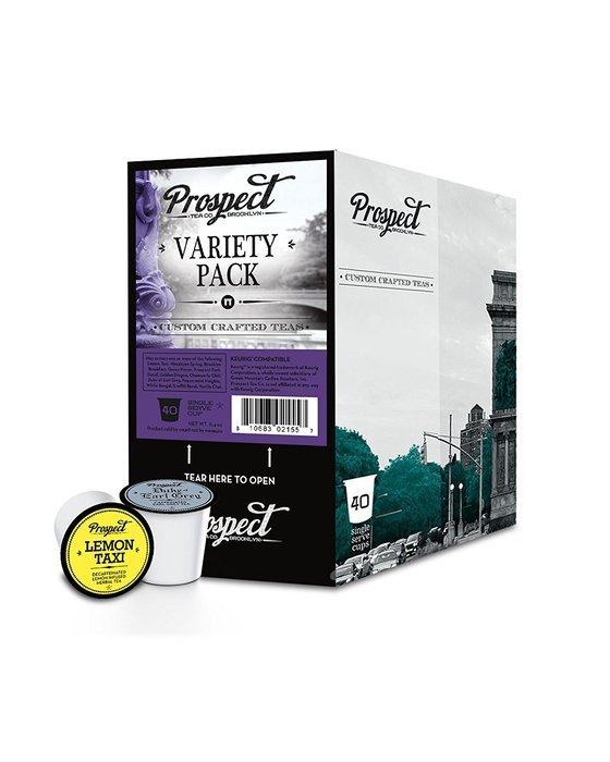 Prospect Tea Variety Pack Single Cup Tea for Keurig Brewers, 40 Count N23