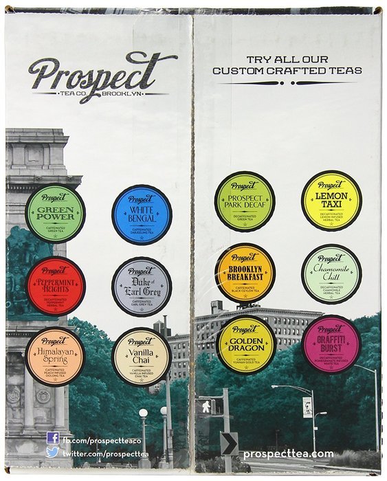 Prospect Tea Variety Pack Single Cup Tea for Keurig Brewers, 40 Count N29