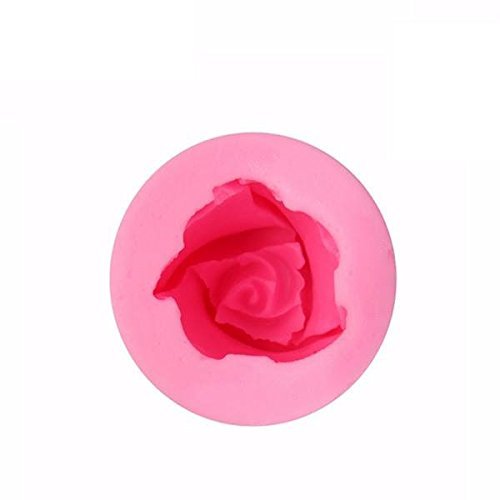 dipshop 3D Chocolate Fondant Decorating Mould Rosebud Silicone Baking Mold shopping N8