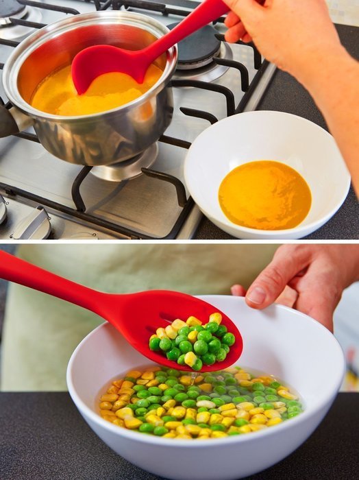 BakeWarePlus 5 Pcs/set Silicone Turner Spatula Basting Brush Whisk Kitchen Baking Utensils N8
