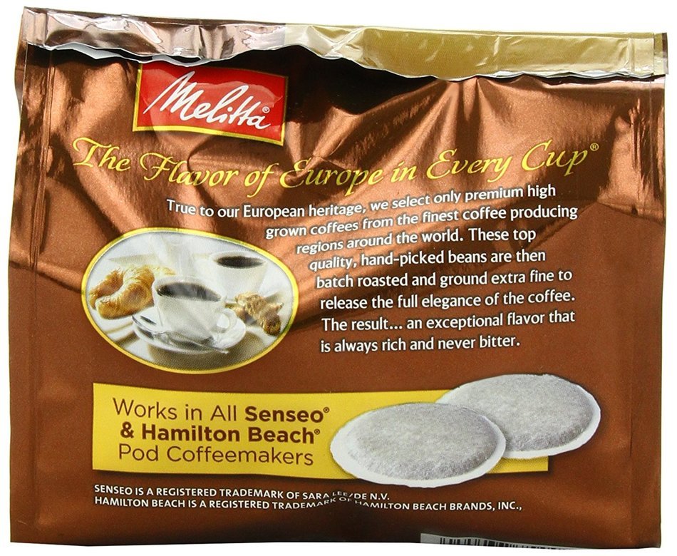 Melitta Coffee Pods for Senseo and Hamilton Beach Pod Brewers, Medium Roast, 4.44 oz bags (Pack of 6, 18 Count... N5