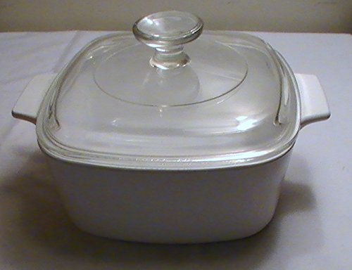 Corning Winter White Frost 1 1/2 Quart Casserole Dish with Lid