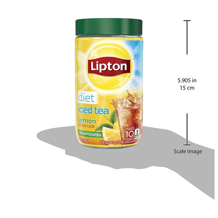 Lipton Iced Tea Mix, Diet Decaffeinated Lemon 10 qt (Pack of 6) N7