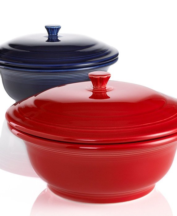 Fiesta 70-Ounce Covered Casserole, Turquoise