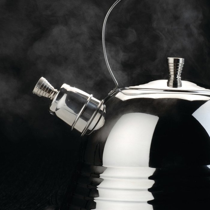 Whistling Tea Kettle in Silver