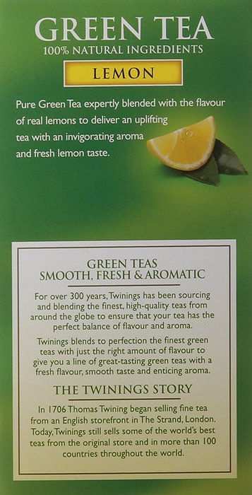 Twinings Green and Lemon Tea, 20 Count N2