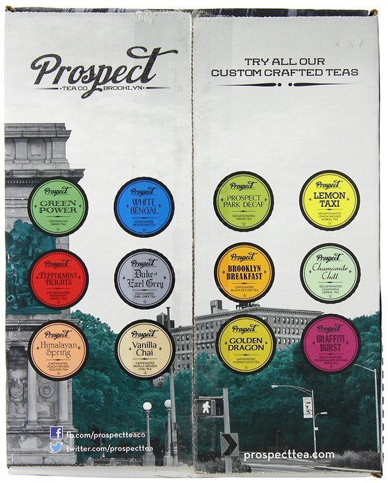 Prospect Tea Variety Pack Single Cup Tea for Keurig Brewers, 40 Count N49