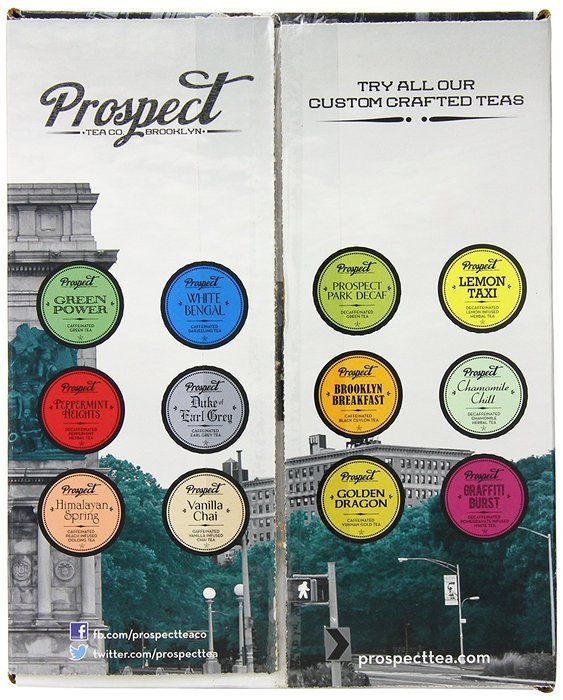 Prospect Tea Variety Pack Single Cup Tea for Keurig Brewers, 40 Count N50