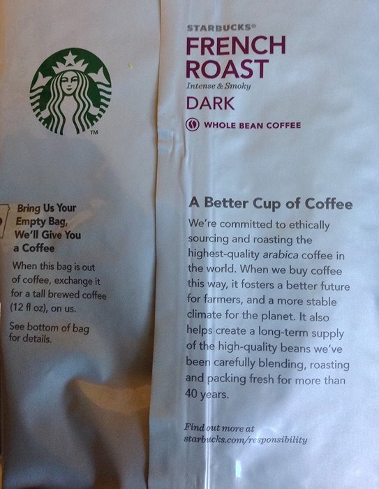 Starbucks French Roast Whole Bean Coffee, 2-Pound