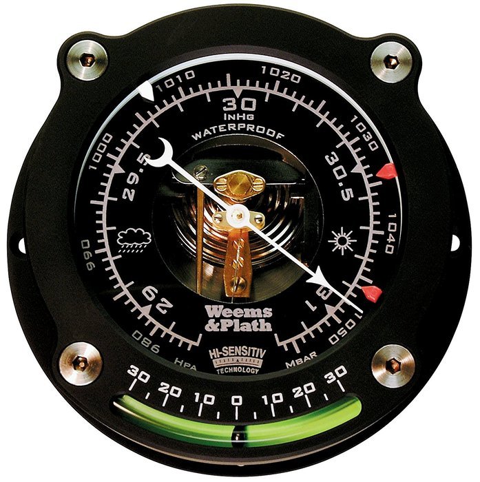 Weems & Plath Nautilus Collection 1.5 High Sensitivity Barometer with Inclinometer