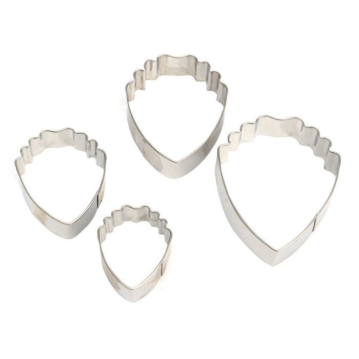 ASDOMO Heart Peony Biscuit Cake Cookie Cutters Baking Mould Peony Shape Cutter Decor Fondant Cake Cutters 12 PCS N2
