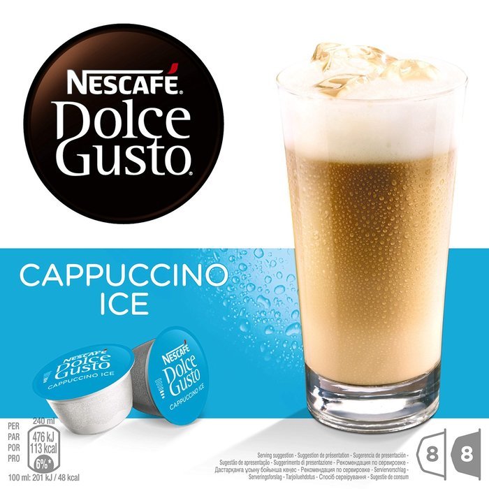 Nescafe Dolce Gusto for Nescafe Dolce Gusto Brewers, Cappuccino Ice, 16 Count