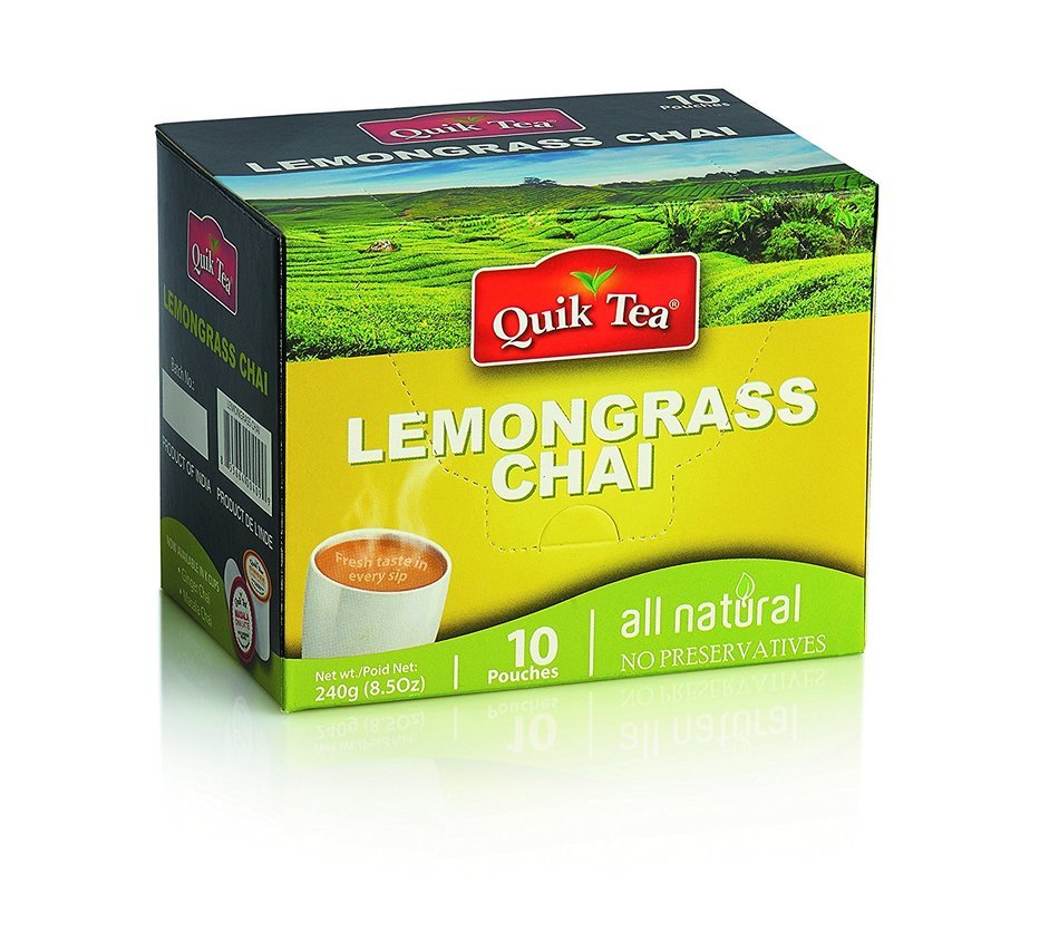Chai Tea Latte - Cardamom Spiced Tea 40 Latte Tea Pouches By QuikTea N20