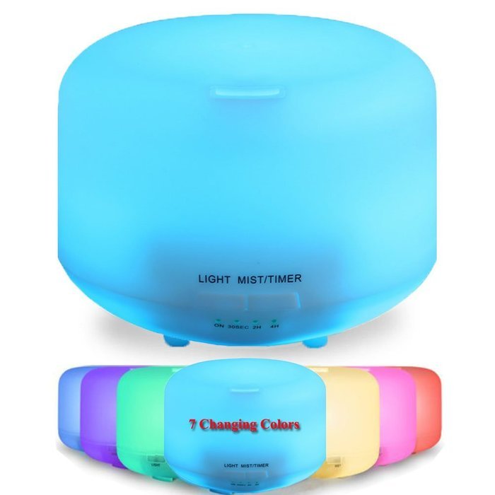 Aromatherapy Essential Oil Diffuser,Werleo 250ml Cool Mist Whisper Quiet Ultrasonic Aroma Air Humidifier 7 Color...