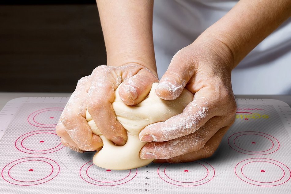 Delidge Professional Non-stick Silicone Baking Mat Quarter Sheet, White N8