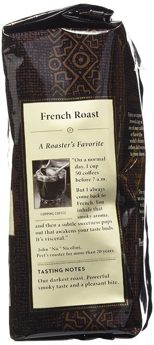 Peet's Coffee Whole Bean Coffee - French Roast - 12 oz N4