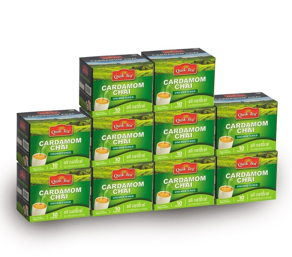 Chai Tea Latte - Cardamom Spiced Tea 40 Latte Tea Pouches By QuikTea N24