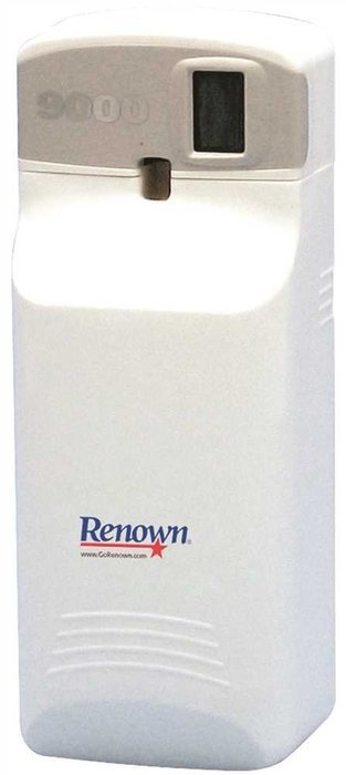 Hardware Express REN03513-CT Renown 9000 LCD Odor Control Aerosol Dispenser44; White
