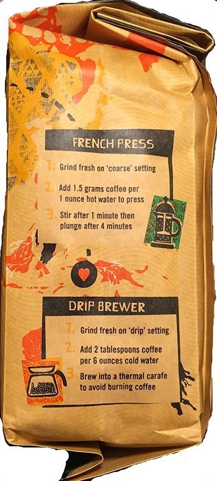 Mother Earth Coffee Organic Decaffeinated Water Processed Whole Bean 32oz (Pack of 1) N3