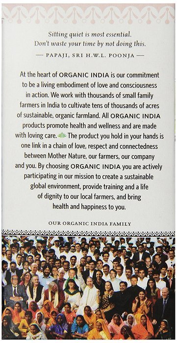 Organic India Tulsi Tea, Pomegranate Green, 18 Count