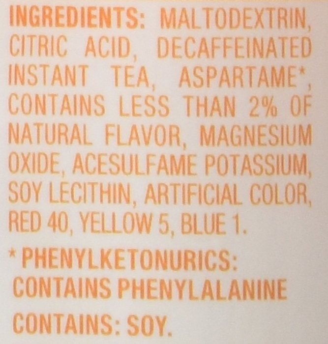 Crystal Light Lemon Decaf Iced Tea Natural Flavor Drink Mix, 12-Quart Canister (Pack of 6) N2