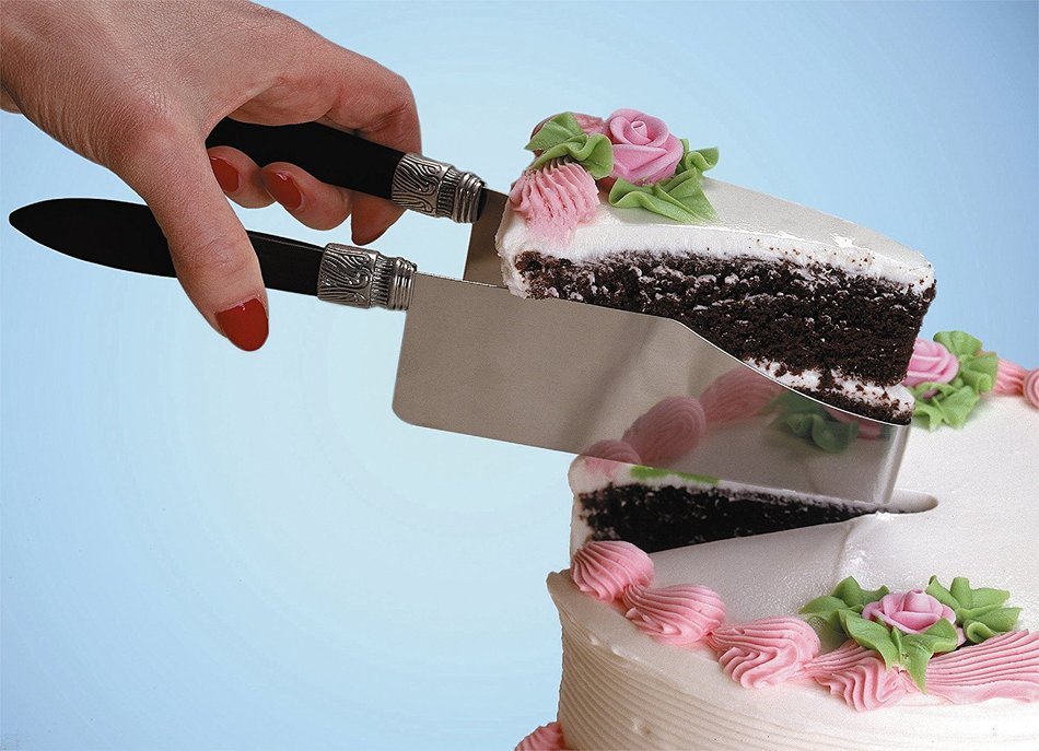 Debbie Meyer 'CakeCutters' Round Cake Server, Black N2