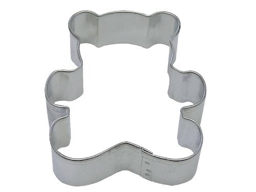 R&M Teddy Bear 3" Cookie Cutter in Durable, Economical, Tinplated Steel