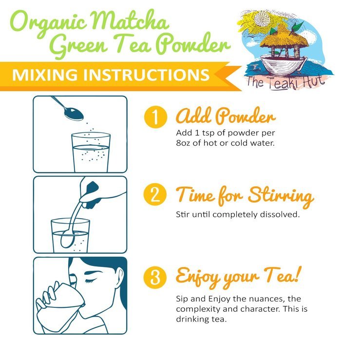 Organic Matcha Green Tea Powder Culinary Grade 4 oz (100 Servings) - Excellent Weight Loss Benefits - More Antioxidants... N5