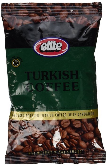ELITE Turkish Coffee With Cardamon 3.5 Oz. (1 Pack)