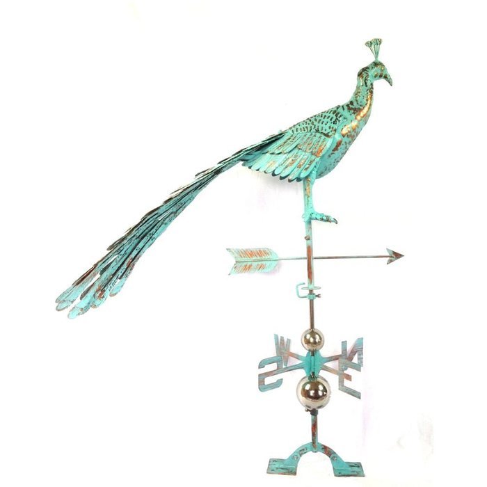 The Urban Port C215-123106 Antique Antiqued Steel Peacock Weathervane by Urban Port