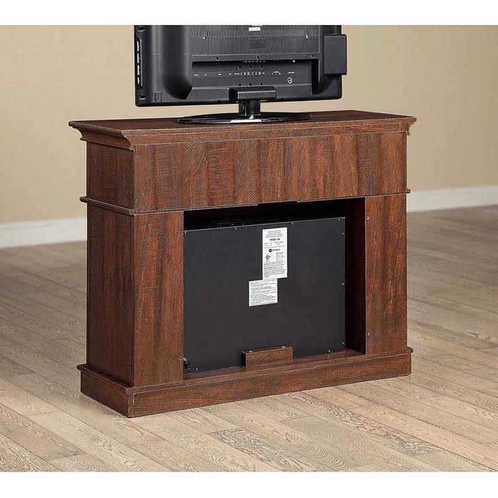 Sumner Corner Media Electric Fireplace for TVs up to 45", Brown . Contemporary Design Blends Easily With Many...