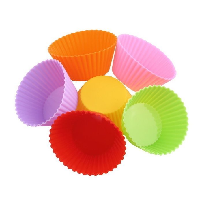 12-pack Reusable Mini Muffin Silicone Baking Cups / Cupcake Liners