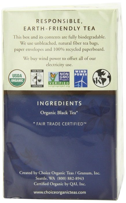 Choice Organic Teas Black tea Russian Caravan-Smoky Lapsang Souchong Tea,16 Tea Bags, 1.1 Oz (Pack of 6)