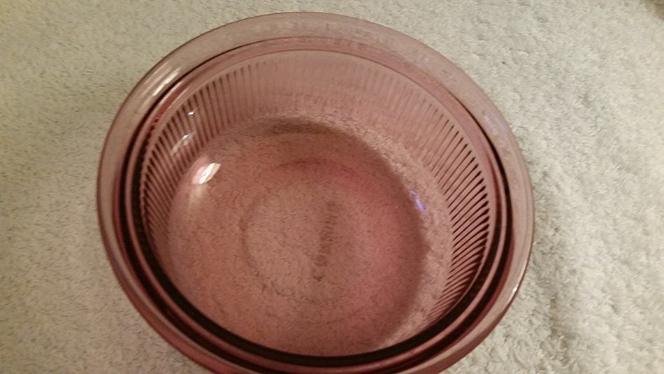 Vintage Corning Vision Cranberry Individual Casserole Dish No Lid N2
