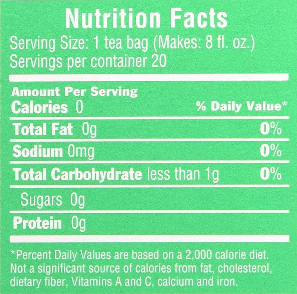 Triple Leaf Tea, Ginkgo & Decaf Green Tea, 20 Tea Bags 1.27 OZ (Pack of 6) N4